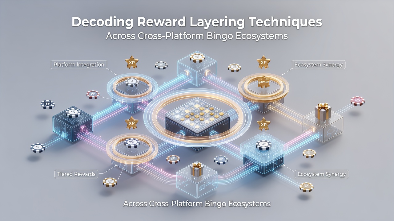 Diagram illustrating layered reward structures across bingo platforms and devices