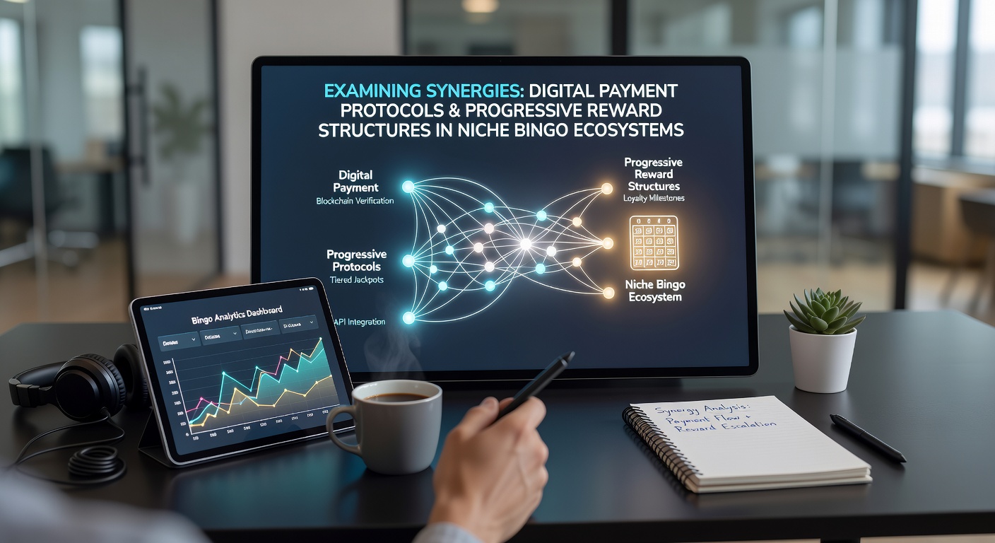 Digital interfaces showing payment protocols and reward tracking in specialized bingo platforms