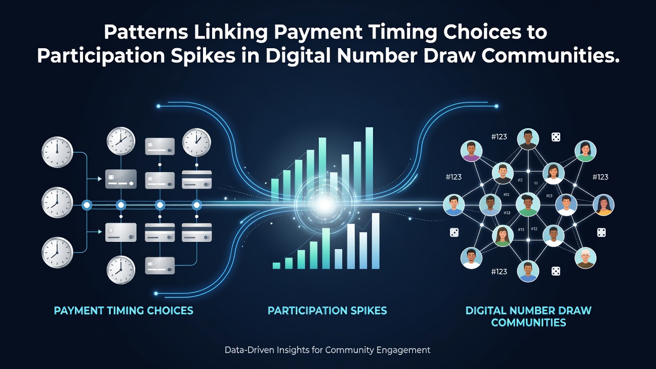 Graph displaying correlations between deposit timing and participation increases across digital number draw platforms