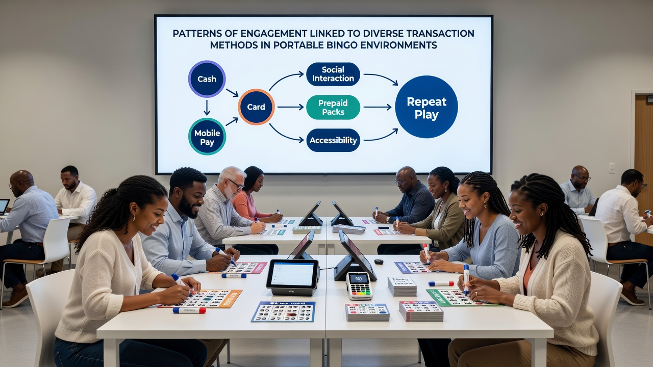 Detailed view of engagement patterns and transaction flows in mobile bingo applications