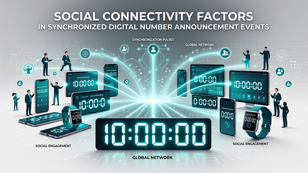 Digital interface displaying synchronized number announcements alongside active user communication panels